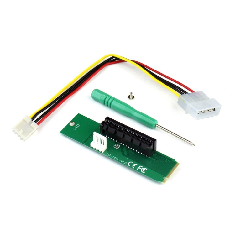 PCI-E 4X Female to NGFF M.2 M Key Male Adapter Converter Card with Power Cable by buy2fix
