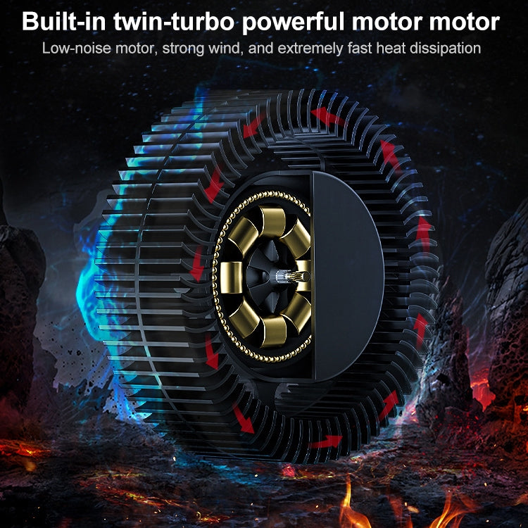 SSRQ-021S Red Light + Adapter Version Flank Glowing Dual-fan Laptop Radiator Two-speed Adjustable Computer Base for Laptops Under 18 inch, US Plug - Cooling Pads by buy2fix | Online Shopping UK | buy2fix