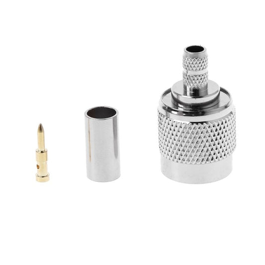 10 PCS TNC Male RF Coax Connector for Cable RG58 RG142 RG400 LMR195 by buy2fix