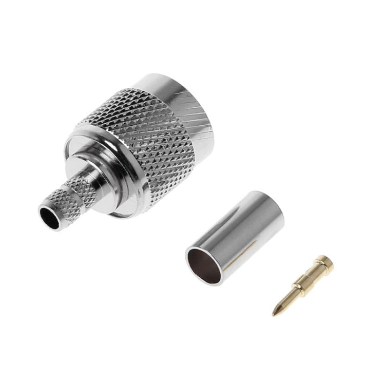 10 PCS TNC Male RF Coax Connector for Cable RG58 RG142 RG400 LMR195 by buy2fix