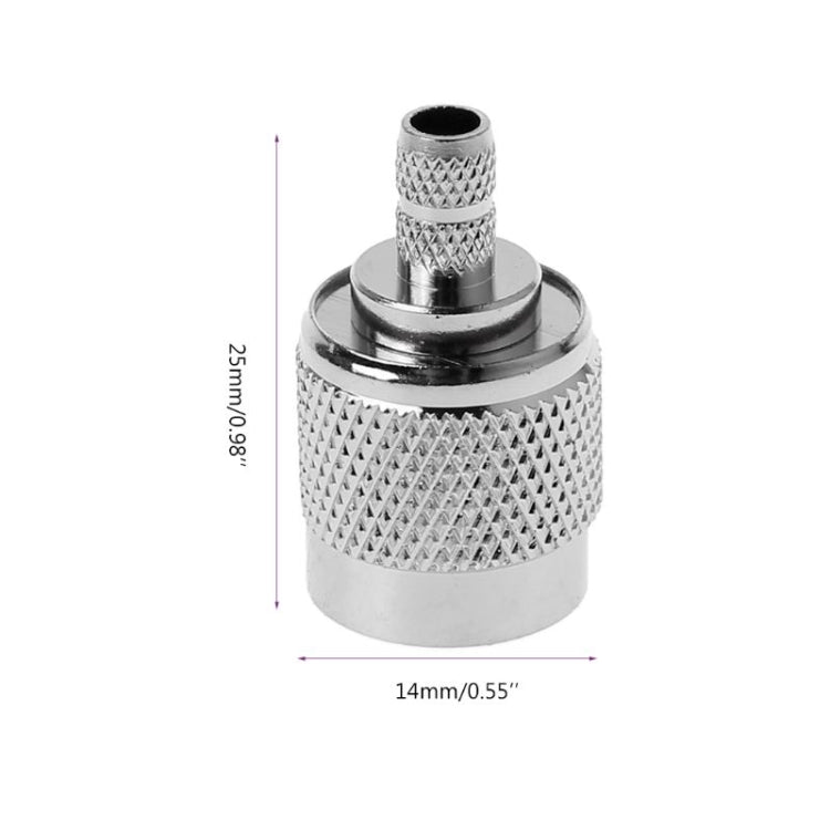 10 PCS TNC Male RF Coax Connector for Cable RG58 RG142 RG400 LMR195 by buy2fix