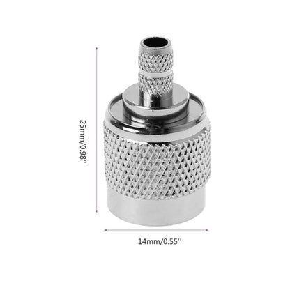 10 PCS TNC Male RF Coax Connector for Cable RG58 RG142 RG400 LMR195 by buy2fix