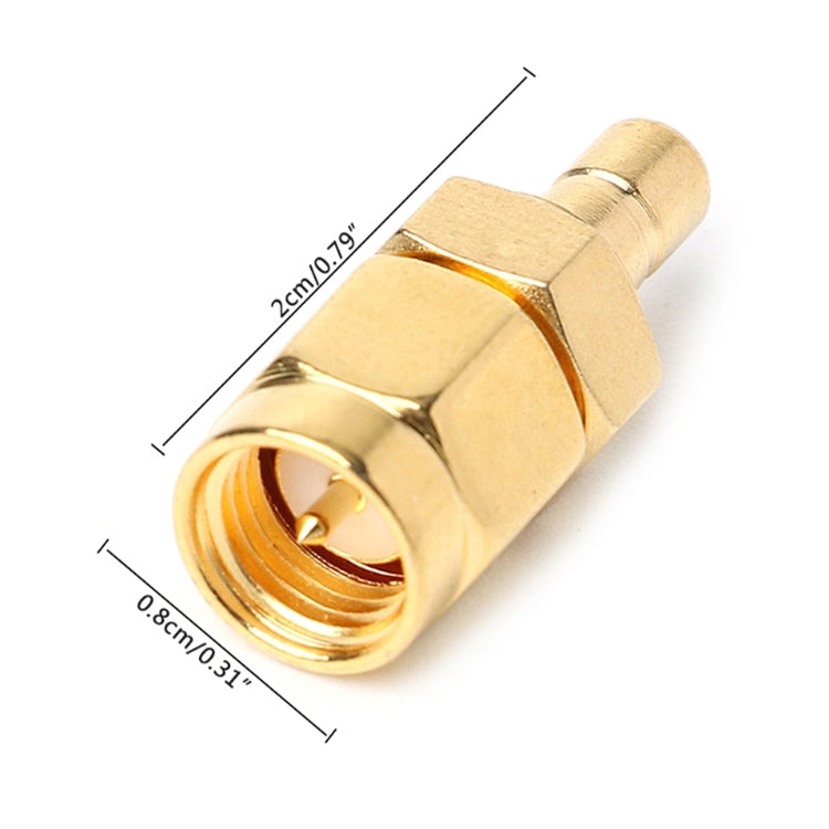 2 PCS SMA Male to SMA Male DAB Digital Radio Antenna Connector - DVB-T & Simulation Antenna by buy2fix | Online Shopping UK | buy2fix