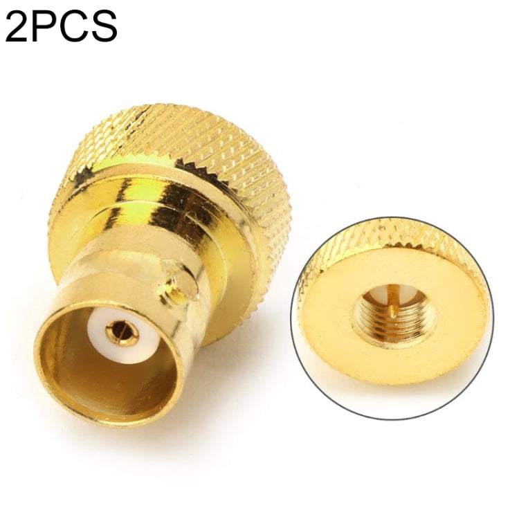 2 PCS BNC Female to SMA Male RF Coaxial Connector - DVB-T & Simulation Antenna by buy2fix | Online Shopping UK | buy2fix