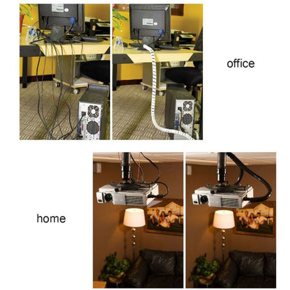 7m PE Spiral Pipes Wire Winding Organizer Tidy Tube, Nominal Diameter: 12mm(Black) by buy2fix