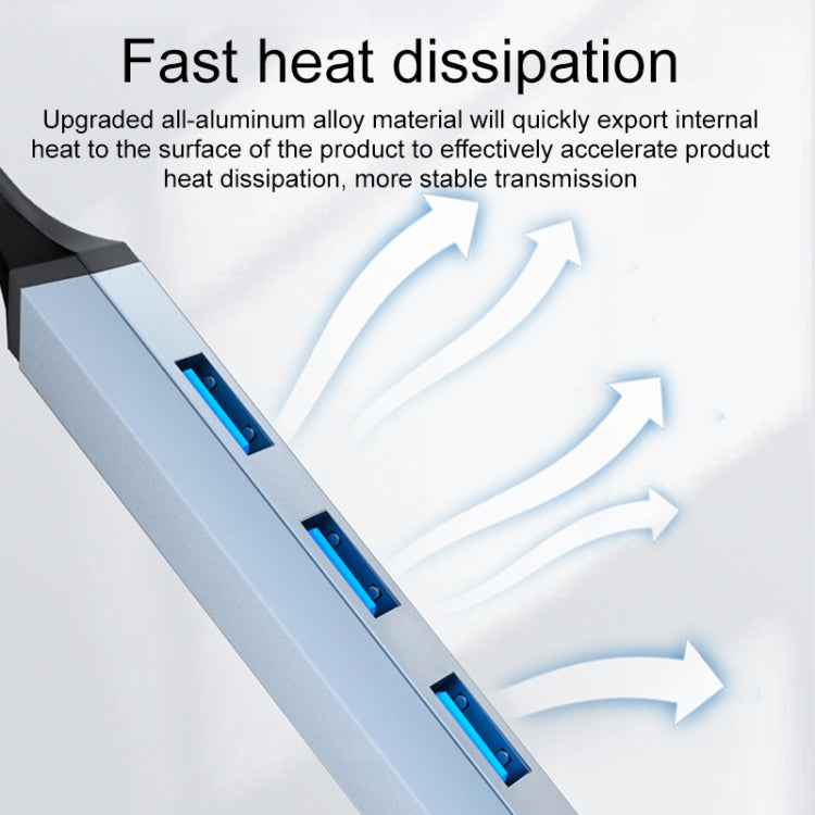 V252 4 in 1 USB-C / Type-C to USB Docking Station HUB Adapter by buy2fix