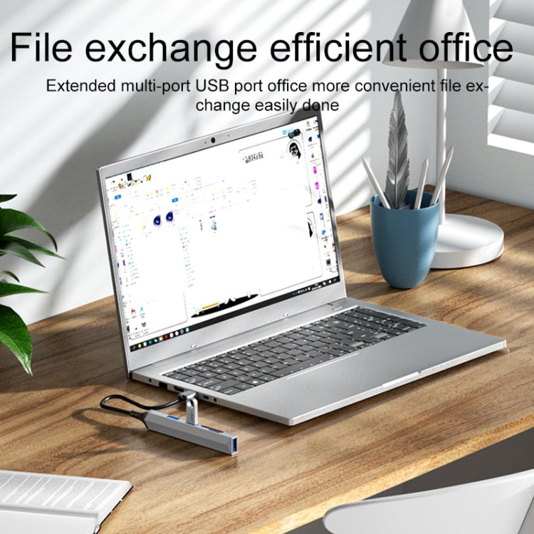 V253A 5 in 1 USB to USB Multifunctional Docking Station HUB Adapter by buy2fix