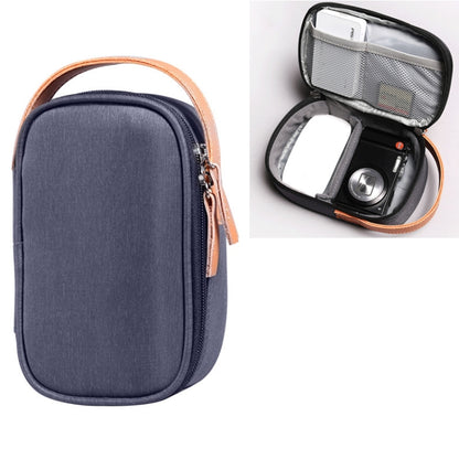 Multi-function Headphone Charger Data Cable Storage Bag, Ultra Fiber Portable Power Pack, Size: S, 11x5.5x18cm(Blue) by buy2fix