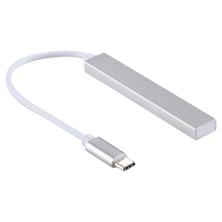 T-818 TF + 3 x USB 3.0 to USB-C / Type-C HUB Adapter (Silver) by buy2fix