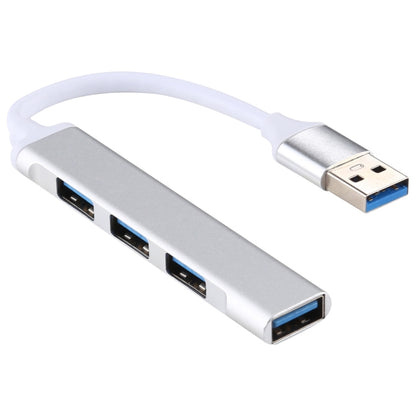 A-809 USB 3.0 + 3 x USB 2.0 to USB 3.0 Aluminum Alloy HUB Adapter(Silver) by buy2fix