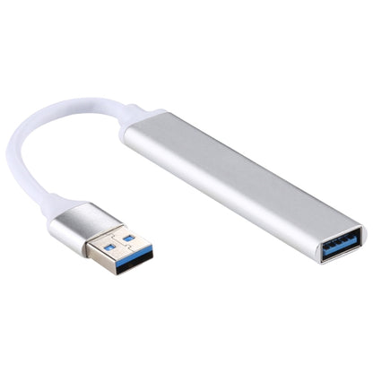 A-809 USB 3.0 + 3 x USB 2.0 to USB 3.0 Aluminum Alloy HUB Adapter(Silver) by buy2fix