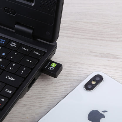 AC600Mbps 2.4GHz & 5GHz Dual Band USB 2.0 WiFi Free Drive Adapter External Network Card by buy2fix