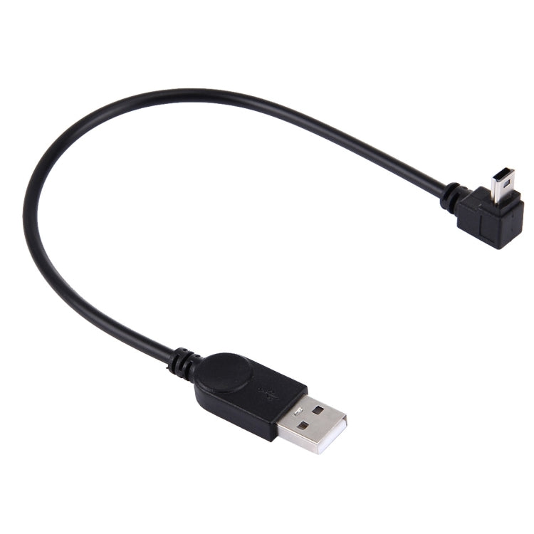 90 Degree Angle Elbow Mini USB to USB Data / Charging Cable, Length: 28cm by buy2fix