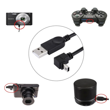 90 Degree Angle Elbow Mini USB to USB Data / Charging Cable, Length: 28cm by buy2fix