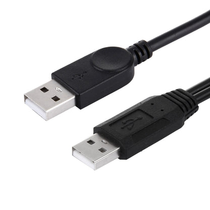2 in 1 USB 2.0 Male to 2 Dual USB Male Cable for Computer / Laptop, Length: 50cm by buy2fix