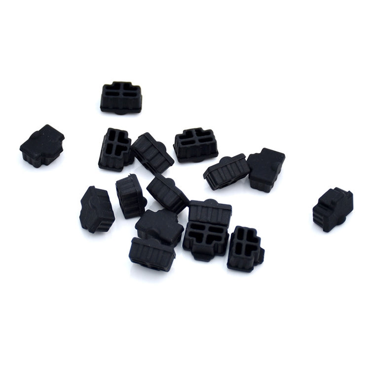20 PCS Silicone Anti-Dust Plugs for RJ45 Port(Black) by buy2fix