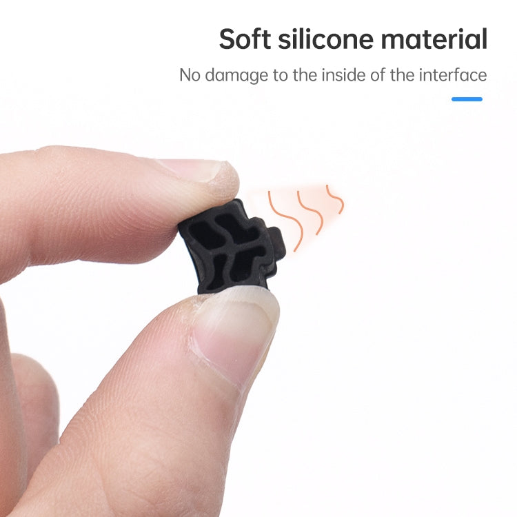 20 PCS Silicone Anti-Dust Plugs for RJ45 Port(Black) by buy2fix