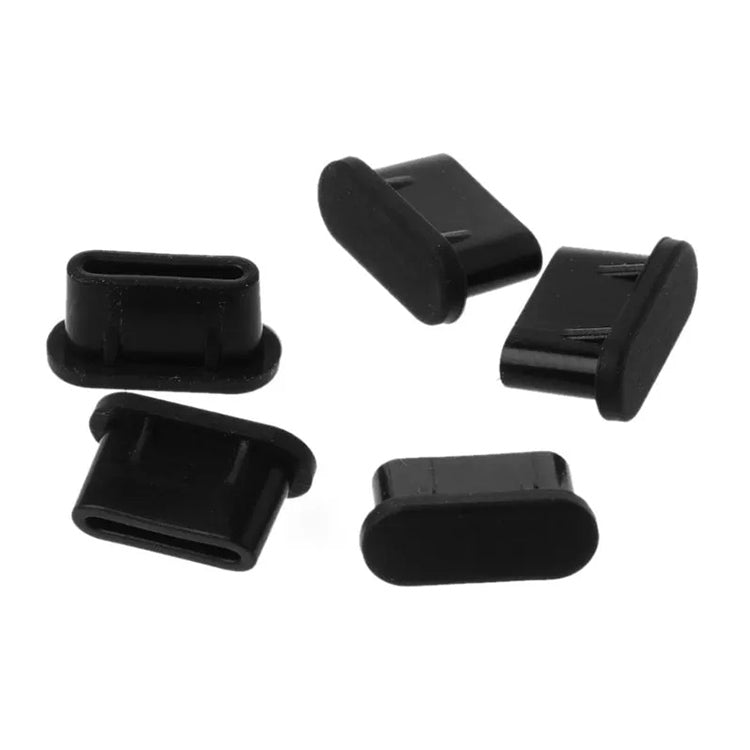 20 PCS Silicone Anti-Dust Plugs for USB-C / Type-C Port(Black) - Anti-Dust Plugs by buy2fix | Online Shopping UK | buy2fix