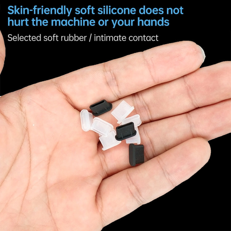 20 PCS Silicone Anti-Dust Plugs for USB-C / Type-C Port(Transparent) - Anti-Dust Plugs by buy2fix | Online Shopping UK | buy2fix