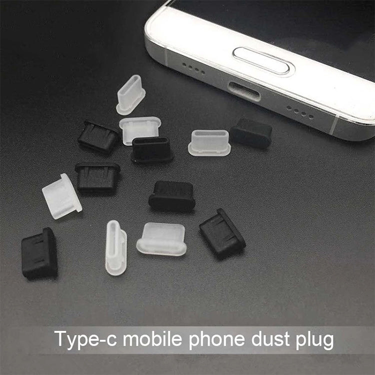 20 PCS Silicone Anti-Dust Plugs for USB-C / Type-C Port(Black) - Anti-Dust Plugs by buy2fix | Online Shopping UK | buy2fix