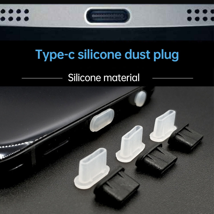 20 PCS Silicone Anti-Dust Plugs for USB-C / Type-C Port(Black) - Anti-Dust Plugs by buy2fix | Online Shopping UK | buy2fix