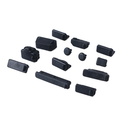 13 in 1 Universal Silicone Anti-Dust Plugs for Laptop(Black) - Anti-Dust Plugs by buy2fix | Online Shopping UK | buy2fix