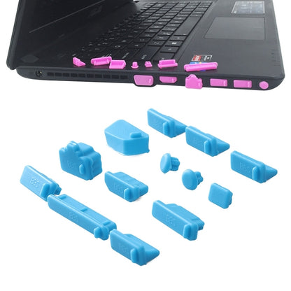 13 in 1 Universal Silicone Anti-Dust Plugs for Laptop(Blue) - Anti-Dust Plugs by buy2fix | Online Shopping UK | buy2fix