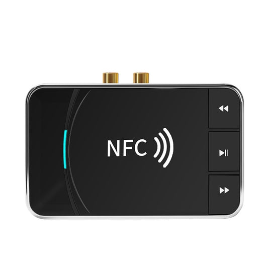 N100 NFC Desktop Bluetooth 5.0  Receiver & Transmitter Car Bluetooth Speaker Audio Adapter(Black) - Audio Receiver Transmitter by buy2fix | Online Shopping UK | buy2fix