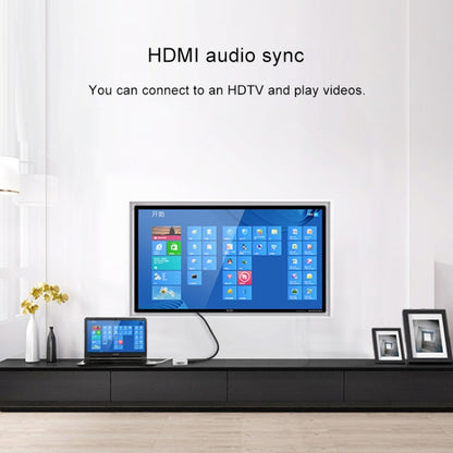 3 in 1 Mini DP Male to HDMI + VGA + DVI Female Square Adapter, Cable Length: 18cm (White) by buy2fix