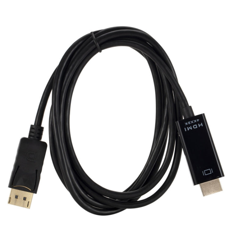 4K x 2K DP to HDMI Converter Cable, Cable Length: 1.8m(Black) by buy2fix