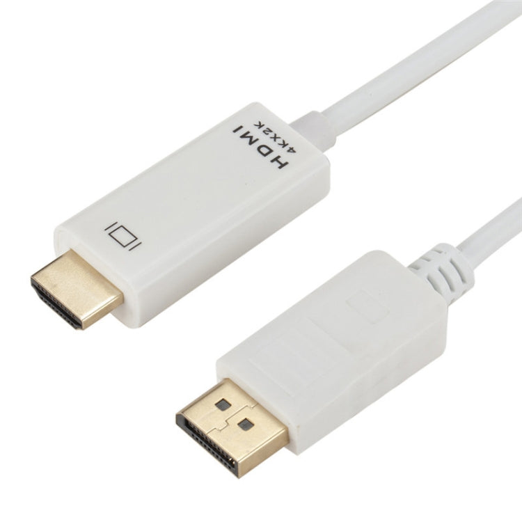 4K x 2K DP to HDMI Converter Cable, Cable Length: 1.8m(White) by buy2fix