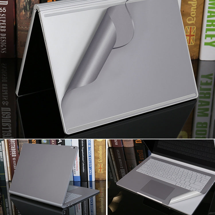 4 in 1 Notebook Shell Protective Film Sticker Set for Microsoft Surface Book 2 15 inch(Grey) - Screen & Keyboard Cover by buy2fix | Online Shopping UK | buy2fix