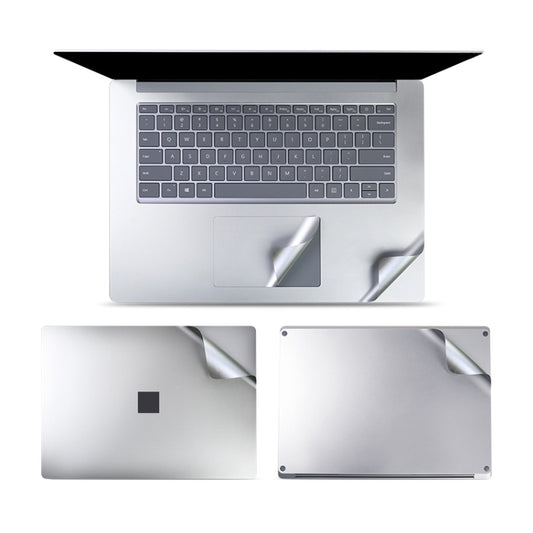 4 in 1 Notebook Shell Protective Film Sticker Set for Microsoft Surface Laptop 3 15 inch (Silver) - Screen & Keyboard Cover by buy2fix | Online Shopping UK | buy2fix