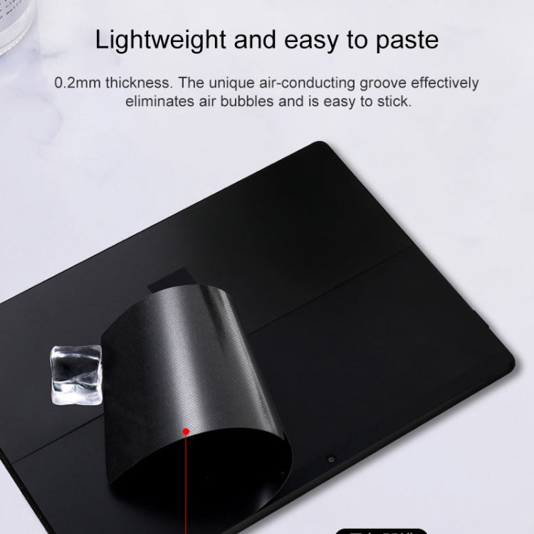 Tablet PC Shell Protective Back Film Sticker for Microsoft Surface Pro X (Black) - Screen & Keyboard Cover by buy2fix | Online Shopping UK | buy2fix