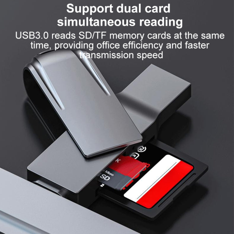 2 In 1 Multifunction USB-C / Type-C to USB 3.0 Card Reader by buy2fix