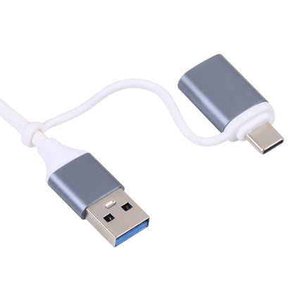 A-807 5 in 1 USB 3.0 and Type-C / USB-C to USB 3.0 HUB Adapter Card Reader by buy2fix