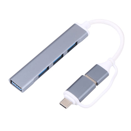 A-806 5 in 1 USB 3.0 and Type-C / USB-C to USB 3.0 HUB Adapter by buy2fix