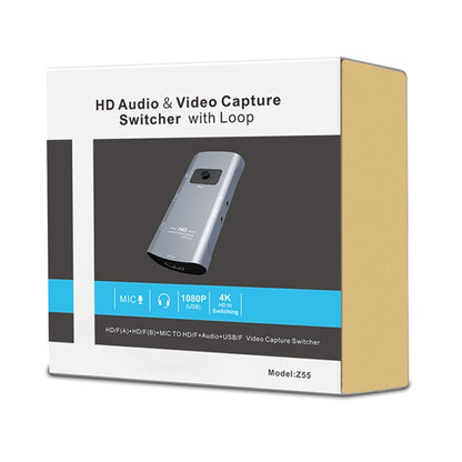 Z55 HD Audio Video Capture Switcher with Loop - Video Capture Solutions by buy2fix | Online Shopping UK | buy2fix