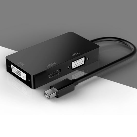 basix D1 Mini DP to HDMI + DVI + VGA 1080P Multi-function Converter, Cable Length: 15cm (Black) -  by basix | Online Shopping UK | buy2fix