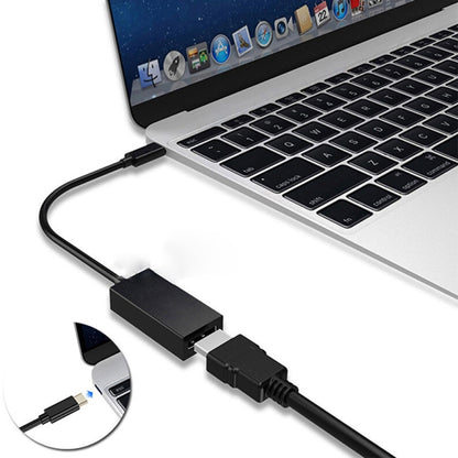 DNX-1 Mini Portable USB 3.1 USB-C/Type-C to HDMI HD 4K Conversion Cable(Black) by buy2fix
