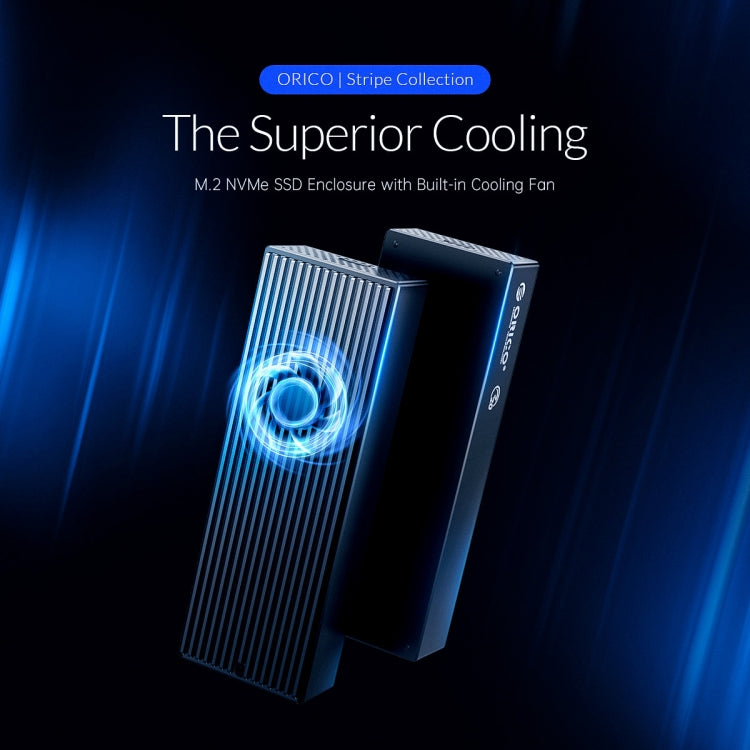 ORICO M2PVC3-G20-GY-BP USB3.2 20Gbps M.2 NVMe SSD Enclosure - HDD Enclosure by ORICO | Online Shopping UK | buy2fix