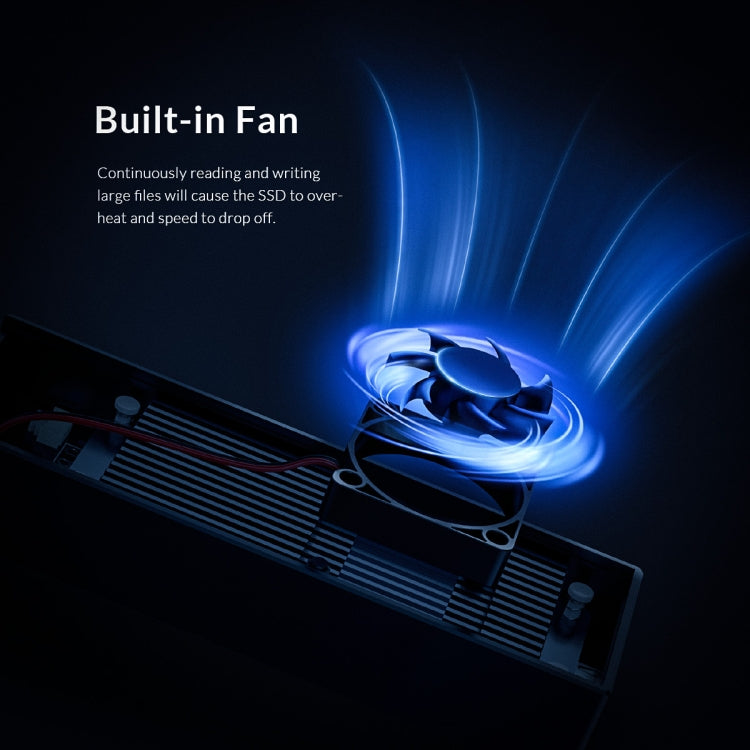 ORICO M2PVC3-G20-GY-BP USB3.2 20Gbps M.2 NVMe SSD Enclosure - HDD Enclosure by ORICO | Online Shopping UK | buy2fix