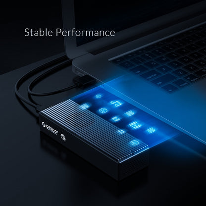 ORICO M2PVC3-G20-GY-BP USB3.2 20Gbps M.2 NVMe SSD Enclosure - HDD Enclosure by ORICO | Online Shopping UK | buy2fix