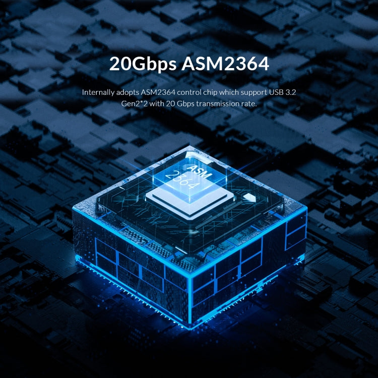 ORICO M2PVC3-G20-GY-BP USB3.2 20Gbps M.2 NVMe SSD Enclosure - HDD Enclosure by ORICO | Online Shopping UK | buy2fix