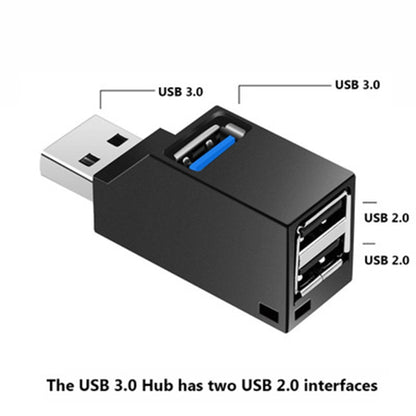 Portable Mini 2 x USB 2.0 + 1 x USB 3.0 HUB with Lanyard by buy2fix