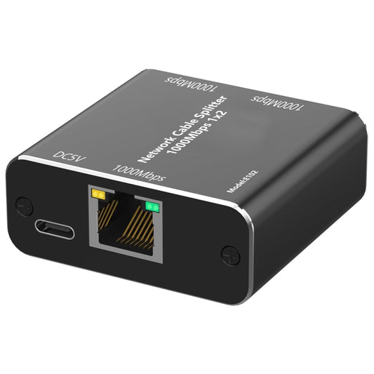 KC-E102 1000M LAN 1 to 2 RJ45 Splitter Adapter Ethernet Network Female Connector - Network Hubs by buy2fix | Online Shopping UK | buy2fix