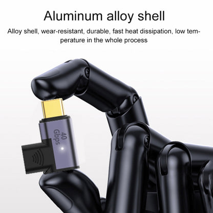 100W USB-C / Type-C Male to Female Elbow Magnetic Charging Adapter by buy2fix