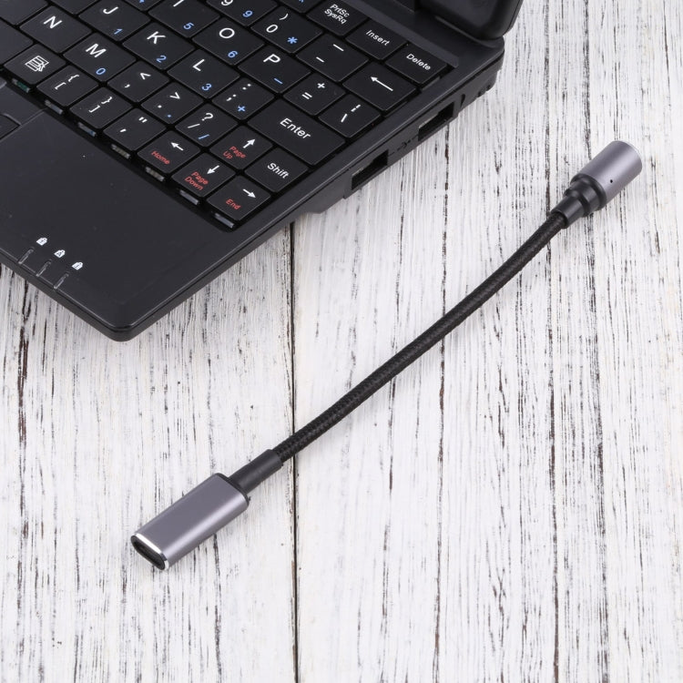 USB-C / Type-C Female to 8 Pin Magnetic DC Round Head Free Plug Charging Adapter Cable by buy2fix