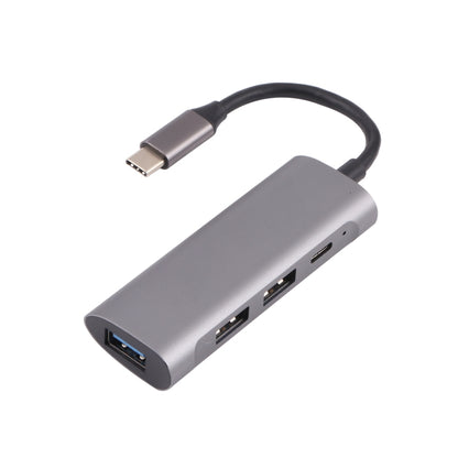 T-811 4 in 1 USB-C / Type-C to 3 USB 3.0 + USB-C / Type-C Ports HUB Docking Station - USB HUB by buy2fix | Online Shopping UK | buy2fix