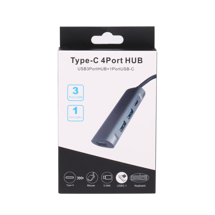 T-811 4 in 1 USB-C / Type-C to 3 USB 3.0 + USB-C / Type-C Ports HUB Docking Station - USB HUB by buy2fix | Online Shopping UK | buy2fix